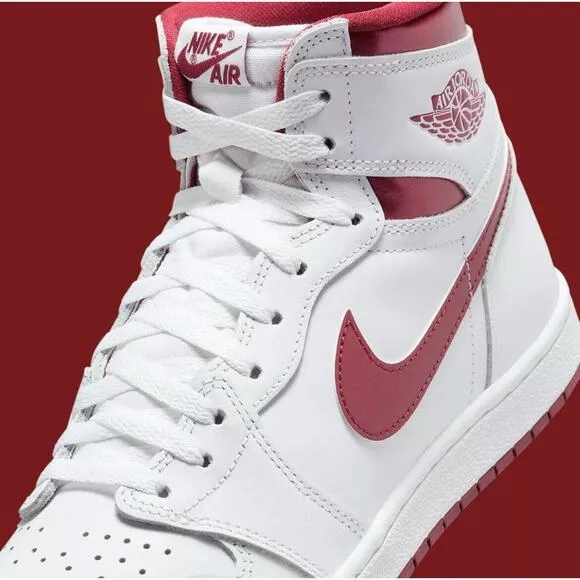 Nike Air Jordan 1 Retro Hi '85 White Red Metallic Shoes Mens 10 New Fast Ship