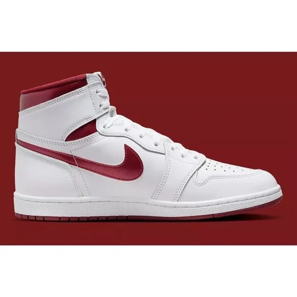 Nike Air Jordan 1 Retro Hi '85 White Red Metallic Shoes Mens 10 New Fast Ship