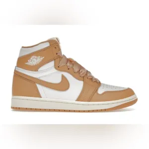 Nike Air Jordan 1 Retro Hi OG Shoes &quot;Praline&quot; White FN6622-201 Womens Si…