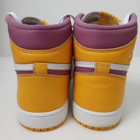 Nike Air Jordan 1 Retro High Og Purple and Yellow Sneakers Men's Size 10.5