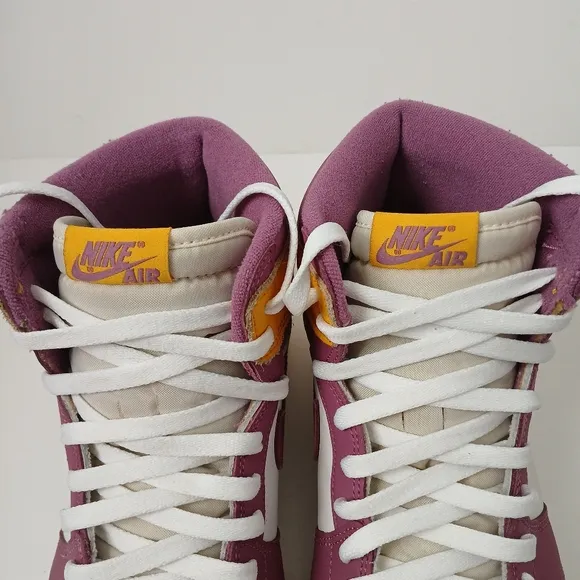 Nike Air Jordan 1 Retro High Og Purple and Yellow Sneakers Men's Size 10.5