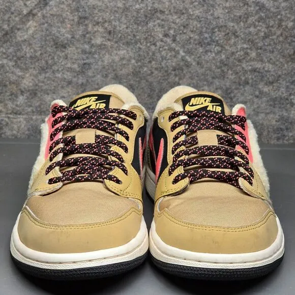 Nike‎ Air Jordan 1 Retro Women's Sneaker 9 Low Utility Pack Fleece Beige