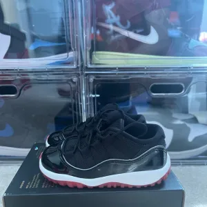 Nike Air Jordan 11 Low Retro “Bred” 2025 FV5120-006 Toddler Size 8C