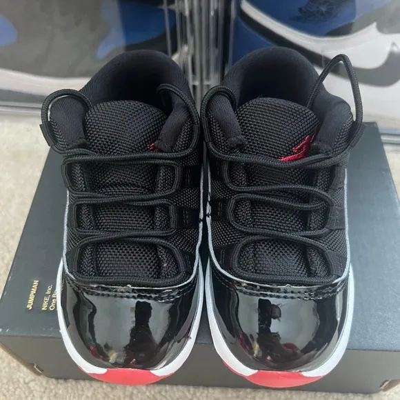 Nike Air Jordan 11 Low Retro “Bred” 2025 FV5120-006 Toddler Size 8C