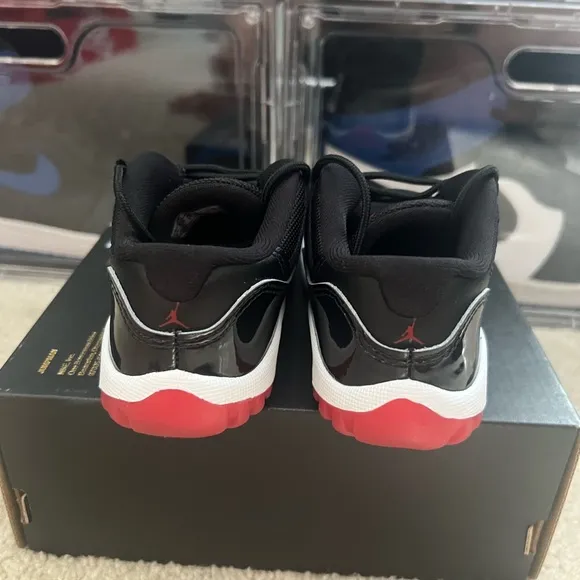 Nike Air Jordan 11 Low Retro “Bred” 2025 FV5120-006 Toddler Size 8C