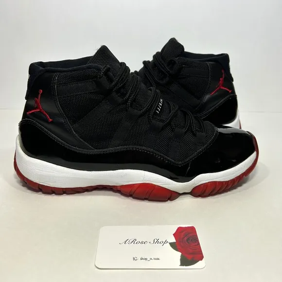 Nike Air Jordan 11 Retro ‘Bred’ (378037 010) Shoes Size: 8.5 M