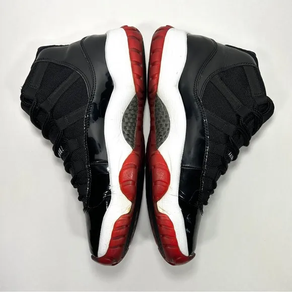 Nike Air Jordan 11 Retro ‘Bred’ (378037 010) Shoes Size: 8.5 M