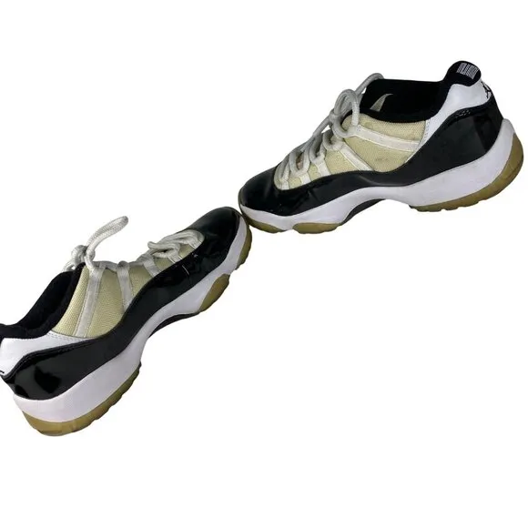 Nike Air Jordan 11 Retro Concord Low Sneakers Mens 12 Black &amp; White  528895-153