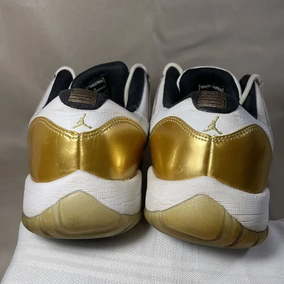 Nike Air Jordan 11 Retro Low GS Closing Ceremony Gold 528896-103 Size 6Y Shoes