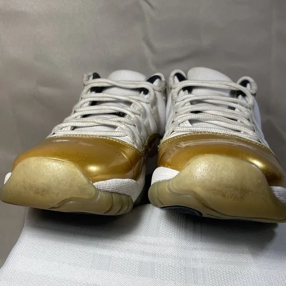 Nike Air Jordan 11 Retro Low GS Closing Ceremony Gold 528896-103 Size 6Y Shoes