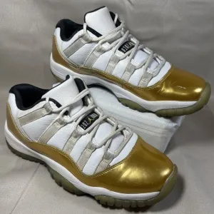 Nike Air Jordan 11 Retro Low GS Closing Ceremony Gold 528896-103 Size 6Y Shoes