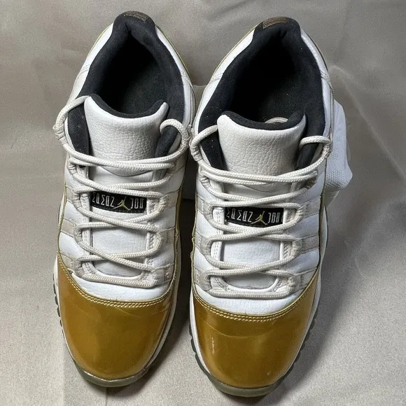 Nike Air Jordan 11 Retro Low GS Closing Ceremony Gold 528896-103 Size 6Y Shoes