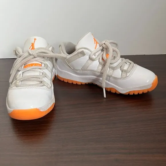 Nike Air Jordan 11 Retro Low PS Shoes 'Bright Citrus' DJ4328-139 Youth Size 2Y