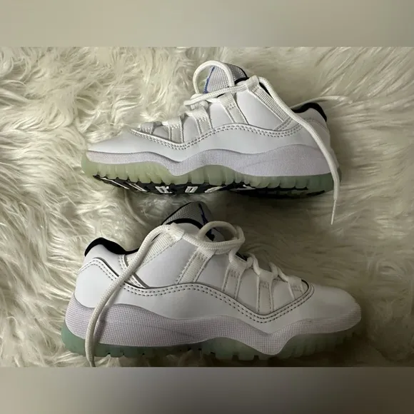 Nike Air Jordan 11 Retro Low (TD)  Shoes White/ Legend Blue size 12 C💙🤍🤍🤍🤍🤍