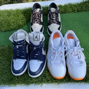 Nike Air Jordan 11 Retro Low White Bright Citrus Women Shoes AH7860-139 Size 8