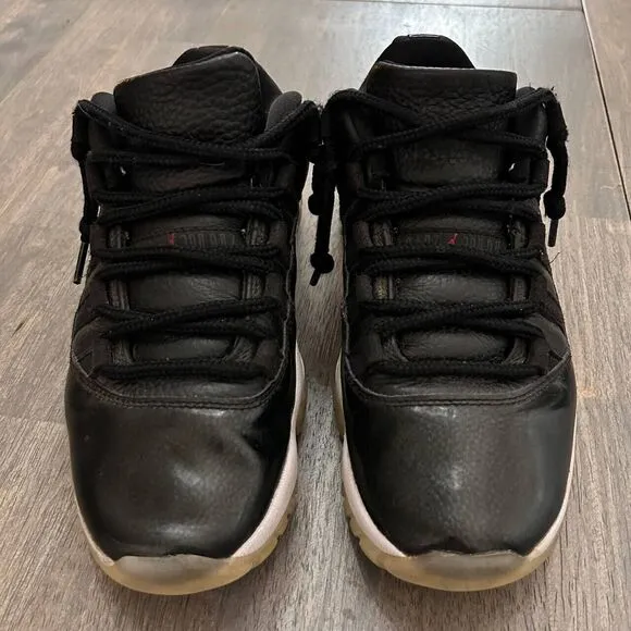 Nike Air Jordan 11 XI Retro Low 72-10 Black White Sneaker Shoes Men's Size 7.5