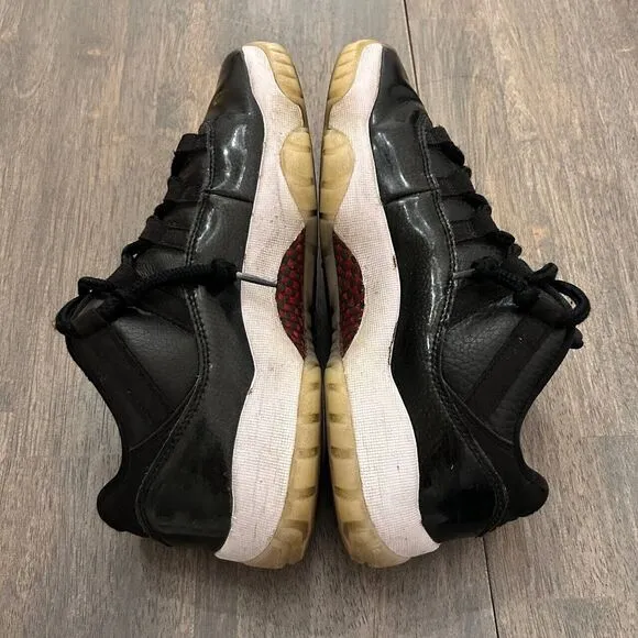 Nike Air Jordan 11 XI Retro Low 72-10 Black White Sneaker Shoes Men's Size 7.5