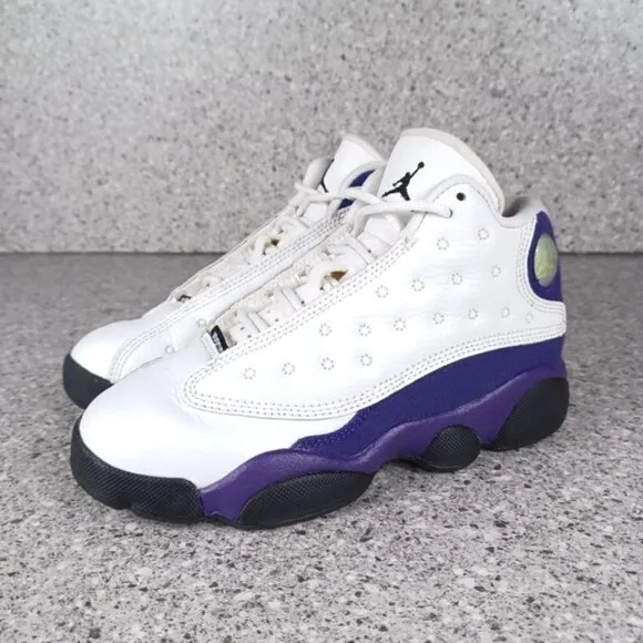 Nike Air Jordan 13 Retro Lakers Kids Sneakers Size 13C Shoes