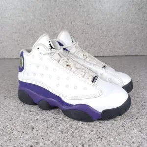 Nike Air Jordan 13 Retro Lakers Kids Sneakers Size 13C Shoes