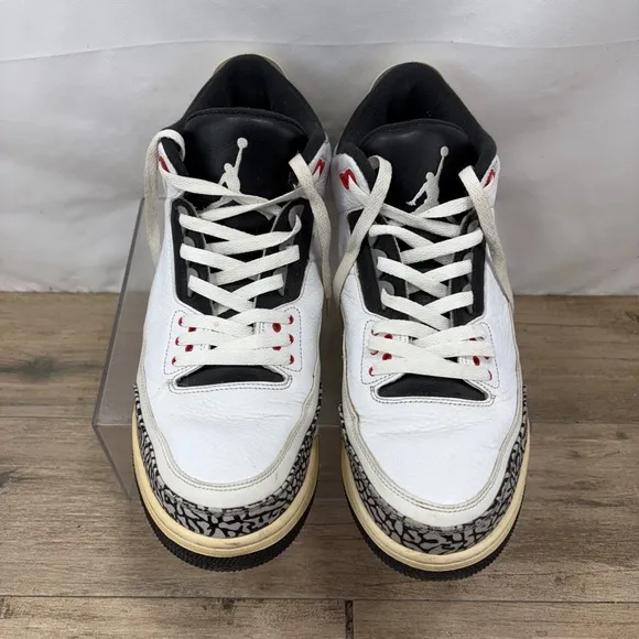Nike Air Jordan 3 Retro Infrared 23 Blk/Wht/-Mens Shoes Size 14 136064 123