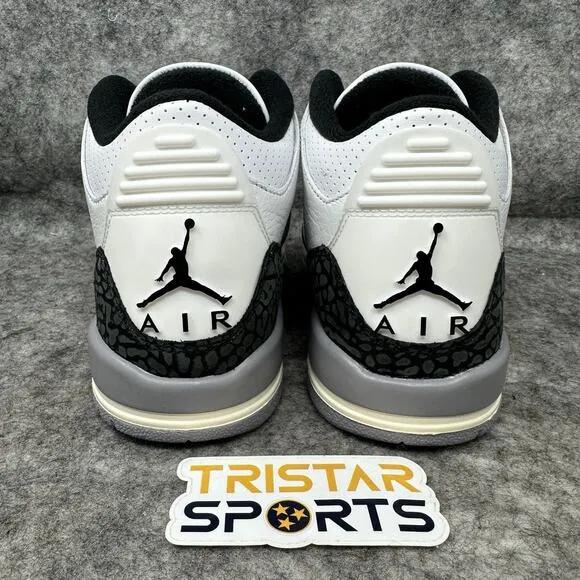 Nike Air Jordan 3 Retro Shoes GS Size 6 Womens Size 7.5 Cement Grey DM0967-106