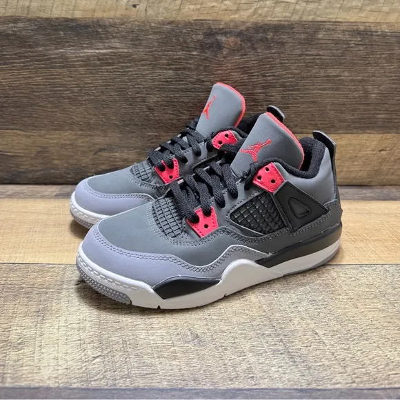 Nike Air Jordan 4 ‘Infrared’ Kids Sneakers Size 13C - BQ7729-061