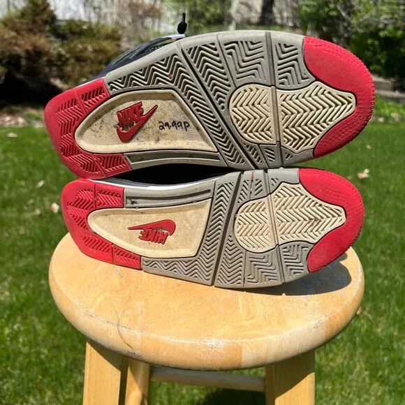 Nike Air Jordan 4 Retro OG Bred 2019 Men's Shoes - Size 8.5 - Ships Now