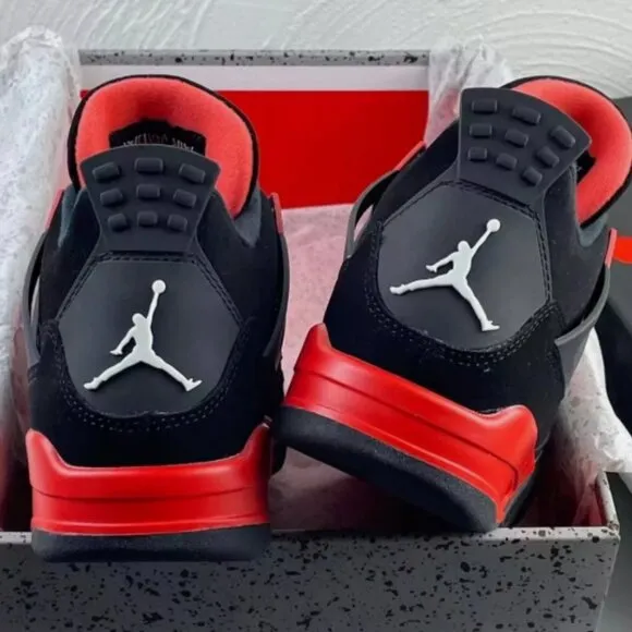 Nike Air Jordan 4 Retro Red Thunder Men Basketball Shoes