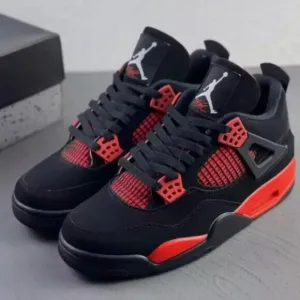 Nike Air Jordan 4 Retro Red Thunder  Men Basketball Shoes