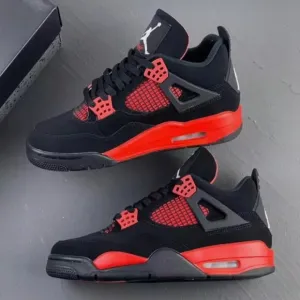 Nike Air Jordan 4 Retro Red Thunder Men Basketball Shoes