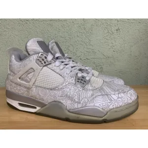 Nike Air Jordan 4 Retro Shoes 30th Anniversary Laser 2015 705333-105 Sz 13