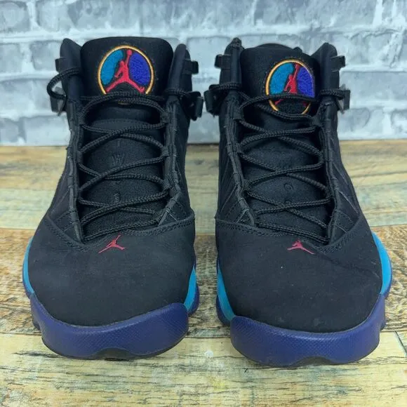 Nike Air Jordan 6 Rings 'Aqua' Black‎ Red Flint DD5077-040 Mens Size 8.5 Rare