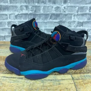 Nike Air Jordan 6 Rings 'Aqua' Black‎ Red Flint DD5077-040 Mens Size 8.5 Rare
