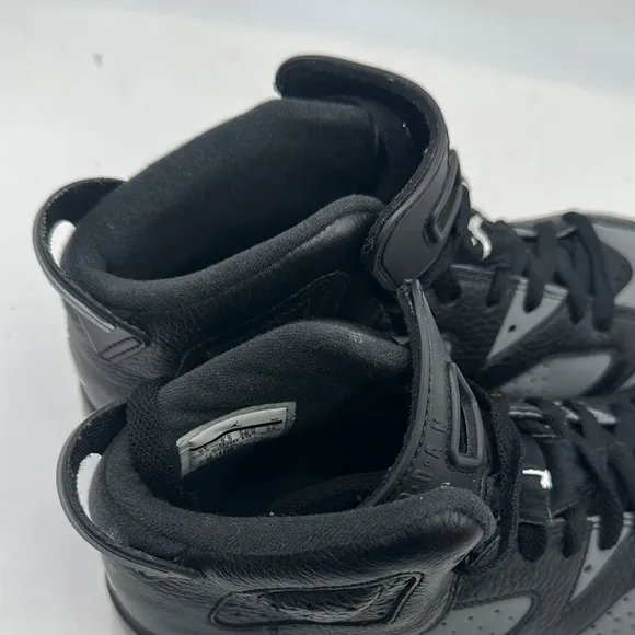 Nike Air Jordan 6 VI Retro BG Size 6Y Sneakers 384665-010 Shoes Black Grey