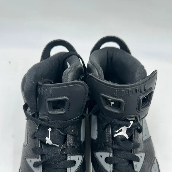 Nike Air Jordan 6 VI Retro BG Size 6Y Sneakers 384665-010 Shoes Black Grey