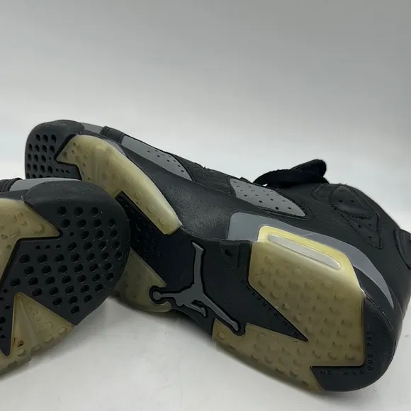 Nike Air Jordan 6 VI Retro BG Size 6Y Sneakers 384665-010 Shoes Black Grey