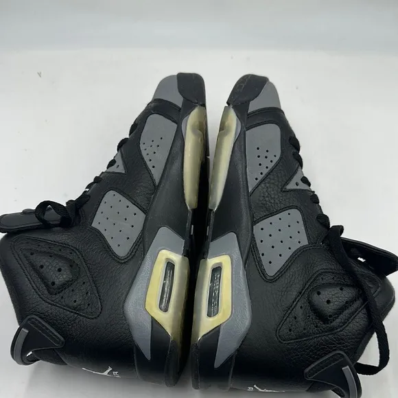 Nike Air Jordan 6 VI Retro BG Size 6Y Sneakers 384665-010 Shoes Black Grey