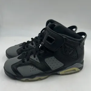 Nike Air Jordan 6 VI Retro BG Size 6Y Sneakers 384665-010 Shoes Black Grey