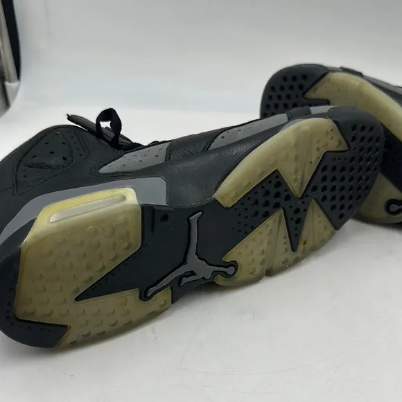 Nike Air Jordan 6 VI Retro BG Size 6Y Sneakers 384665-010 Shoes Black Grey