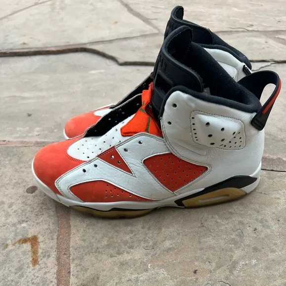 Nike Air Jordan 6 VI Retro Gatorade Size 10.5 Sneakers Shoes Orange 384664-145