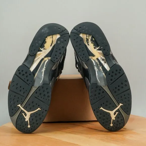 Nike Air Jordan 8 Retro Chrome Mens Size 9 Shoes Black Silver Basketball BEATERS