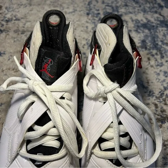 Nike Air Jordan 8.0 Varsity Red &amp; White Basketball Shoes Size 7.5