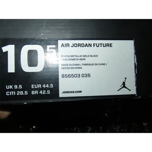 Nike Air Jordan Future 14 Retro OG Black Toe 2014 Leather 487471-102 Size 10.5