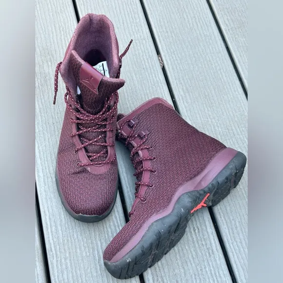 Nike Air Jordan Future Urban waterproof Boots Mens Size 9 Shoes Night Maroon