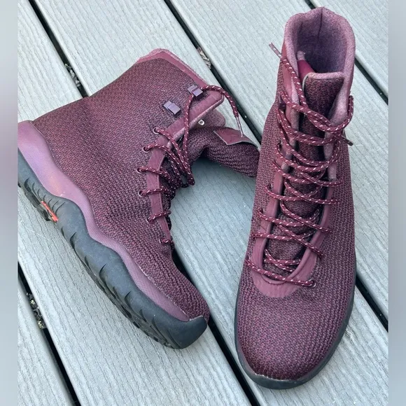 Nike Air Jordan Future Urban waterproof Boots Mens Size 9 Shoes Night Maroon