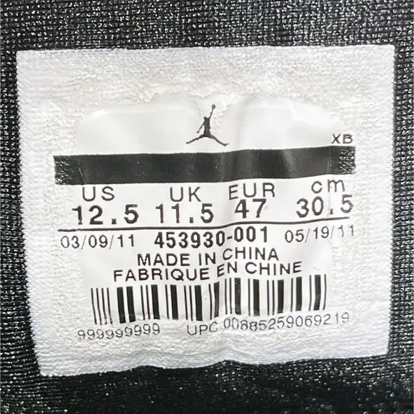 Nike Air Jordan Grown V.9 Mens Size 12.5 Sneakers Shoes Cool Gray Leather