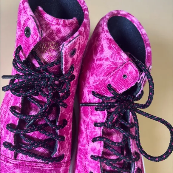 Nike Air Jordan hot pink tie-dye youth high top sneakers size 7Y