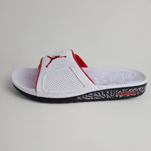 Nike Air Jordan Hydro 3 Retro Slides White University Red Mens Sandals