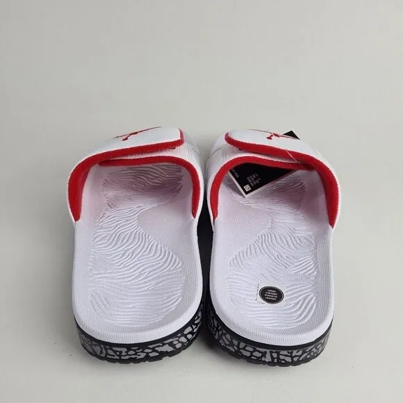 Nike Air Jordan Hydro 3 Retro Slides White University Red Mens Sandals
