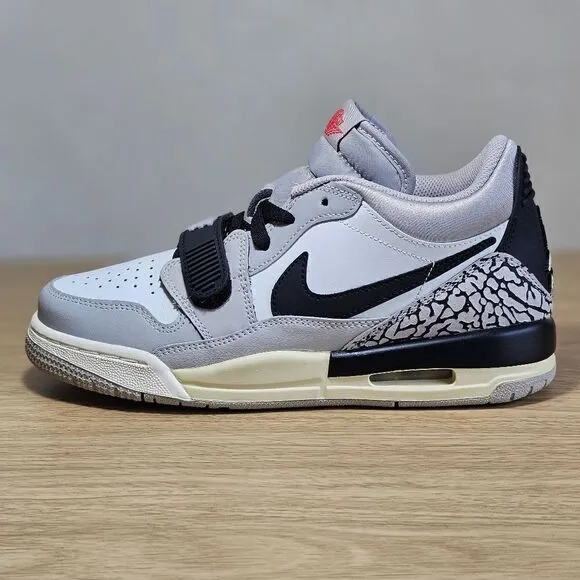 Nike Air Jordan Legacy 312 Low Grey Cement Women's 7.5 Black White CD9054-101 SE